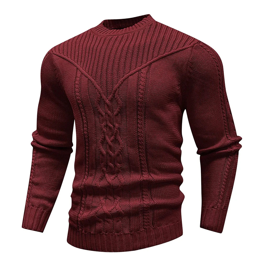 Cable Knit Crewneck Sweater